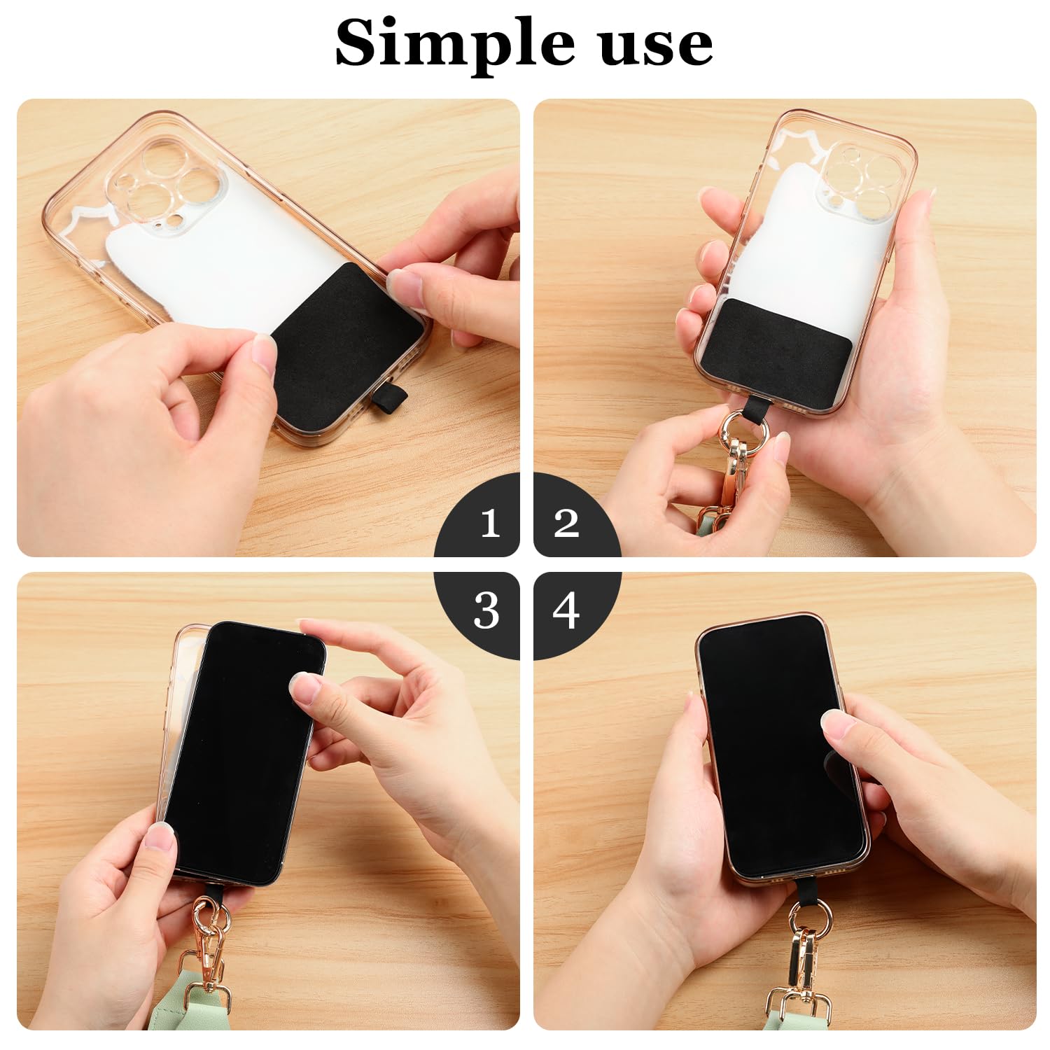 Phone Strap with Zippered Pouch - Crossbody Phone Lanyard with Wallet for Phone, Keys & Cards | Hands-Free Convenience for Travel, Shopping & Outdoor Activities