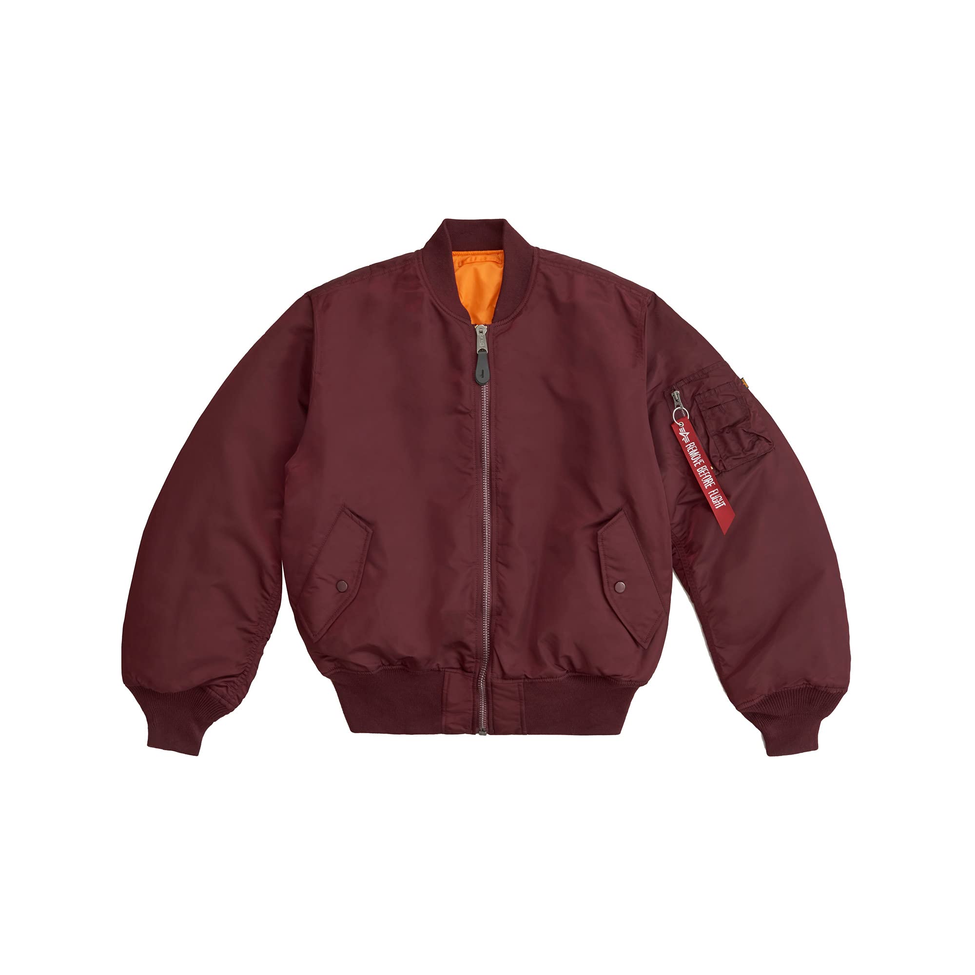 ALPHA INDUSTRIES Men's MA-1 Bomber Jacket - Lightweight Nylon Flight Jacket for Men, Military Style Aviator Coat - Perfect for Casual Wear, Outdoor Adventures & Street Fashion