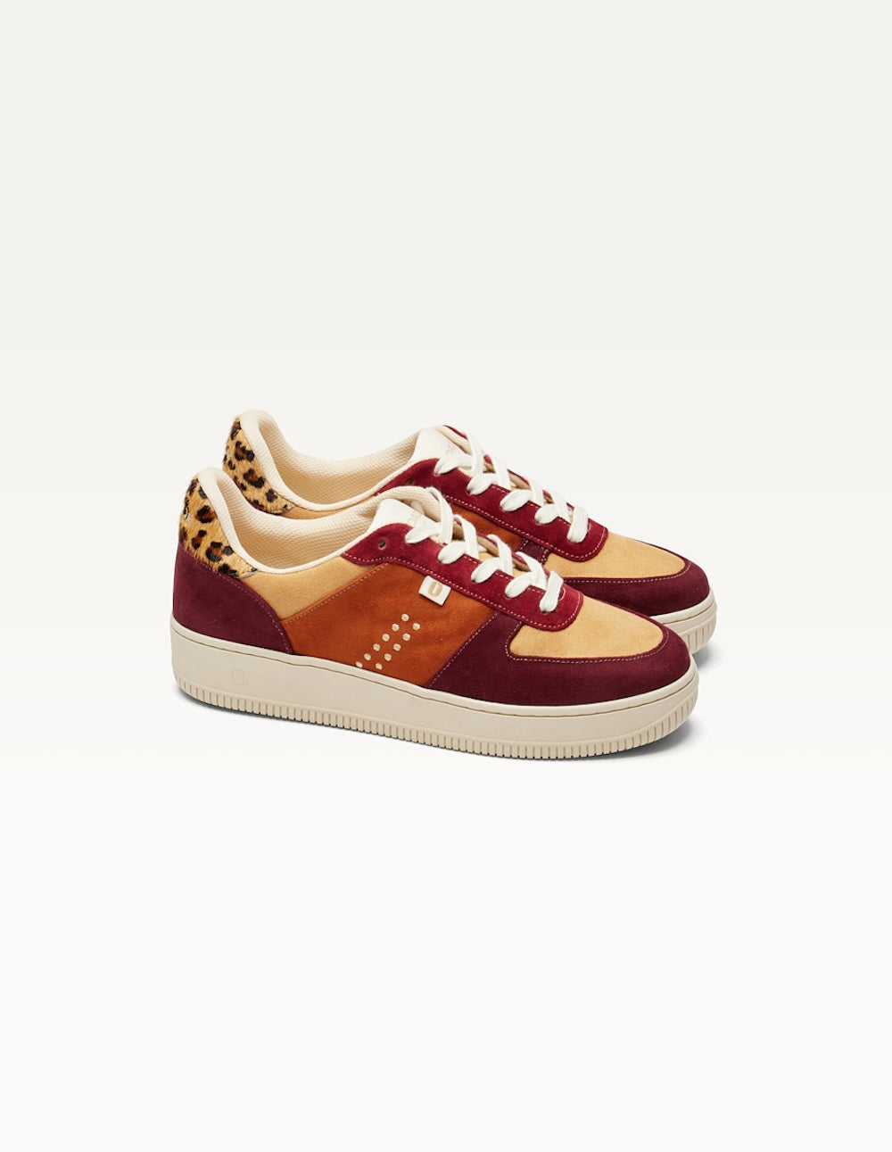 Maxence F Low Basket Shoes in Bordeaux Beige - Stylish & Comfortable Sneakers for Casual Wear, Outfits & Everyday Fashion