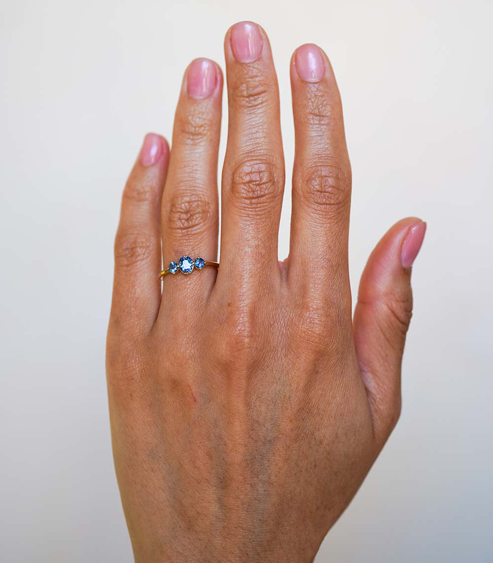 Claudette Gemstone Stacking Band Ring for Women - Dainty Layered Stackable Rings Set - Perfect for Everyday Wear, Gift Giving & Special Occasions