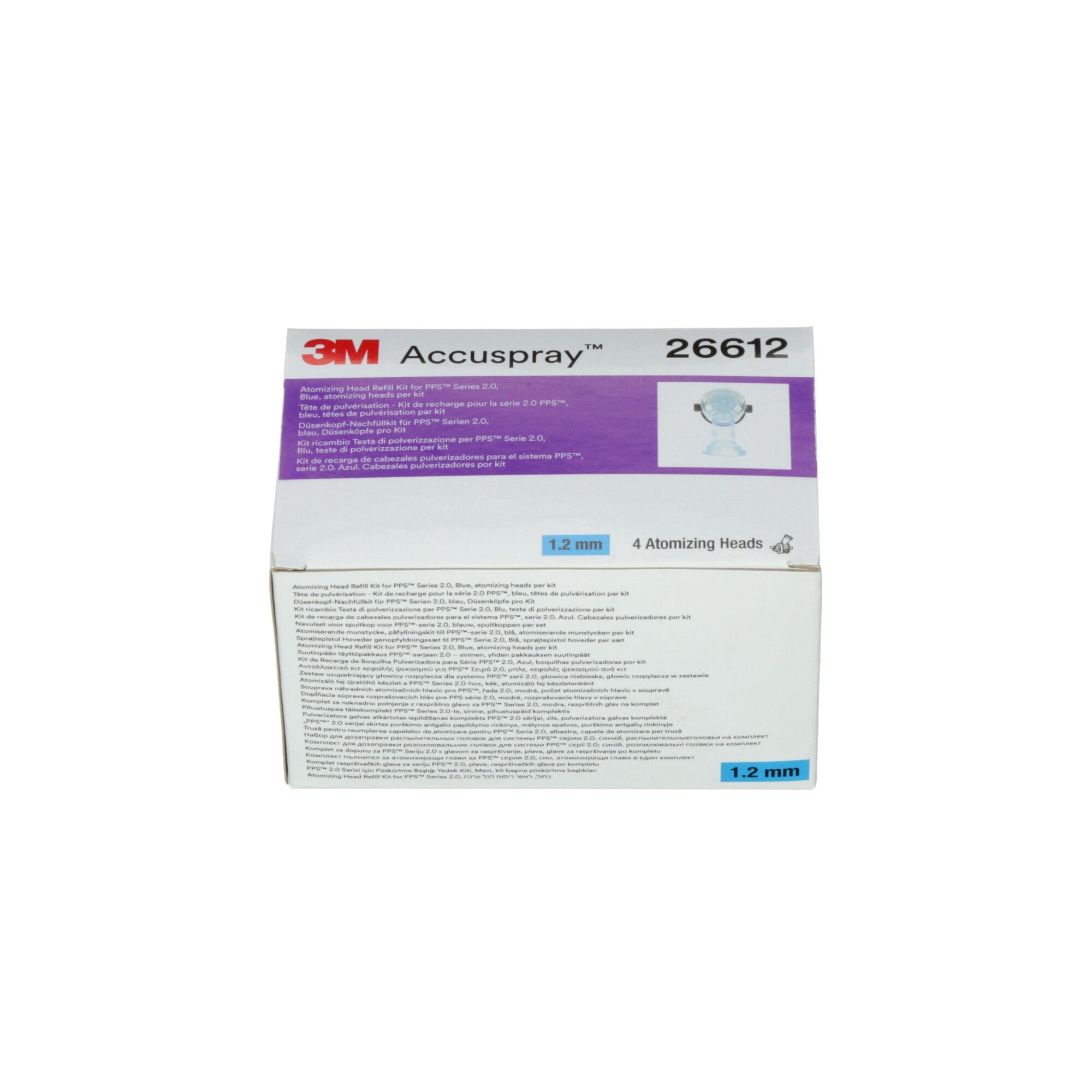 3M Accuspray Atomizing Head Refill Pack - Compatible with 3M PPS Series 2.0 Spray Systems (Model 26612) | Blue Replacement Nozzles | Perfect for Automotive Painting & Industrial Coating Applications