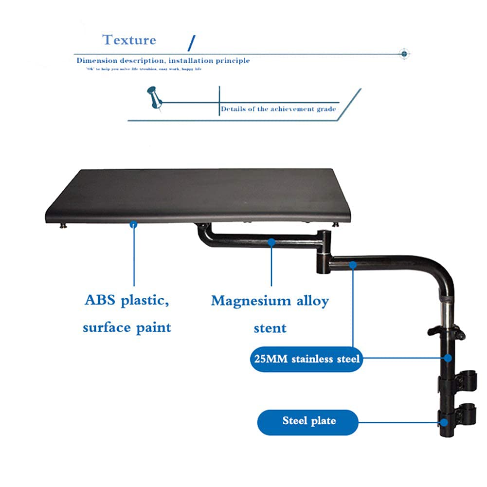 Adjustable Wheelchair Lap Tray with Lift, Rotate & Fold Features - Lightweight Portable Table for Eating, Working & Reading - Ideal for Kids, Elderly & Patients (Home, Hospital & Nursing Care Use)