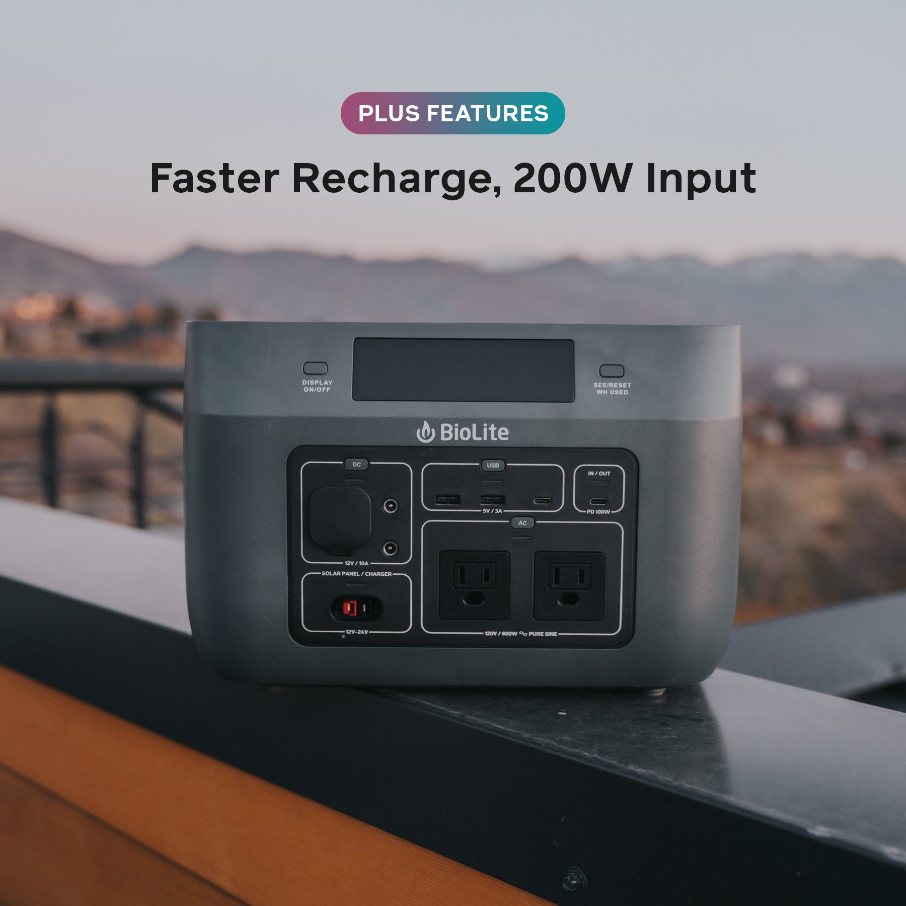 BaseCharge 600 Portable Power Station - 600W Solar Generator for Camping, Home Backup & Outdoor Adventures - Compact & Lightweight Emergency Power Supply for RV, Travel, and Off-Grid Living
