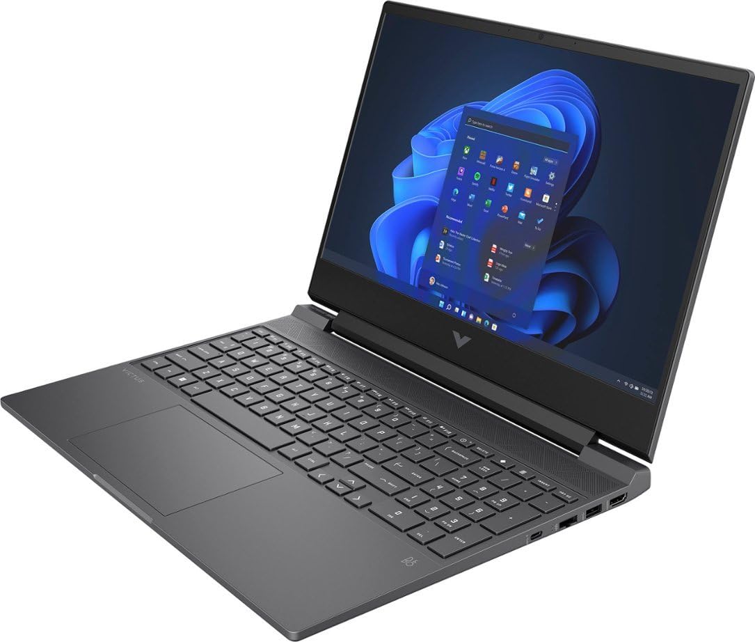 HP Victus 15 Gaming Laptop (2024) - AMD Ryzen 5 7535HS 6-Core, Radeon RX 6550M 4GB GPU, 8GB DDR5 RAM, 512GB SSD, 15.6