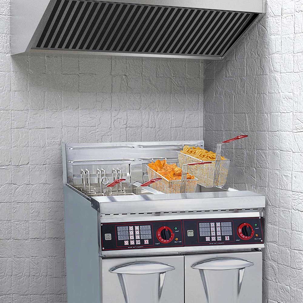 TheLAShop Commercial Deep Fryer Baskets 13x6x6 Inches - 2 Pack Replacement for Restaurants & Food Trucks - Perfect for Frying Chicken, Fish & French Fries