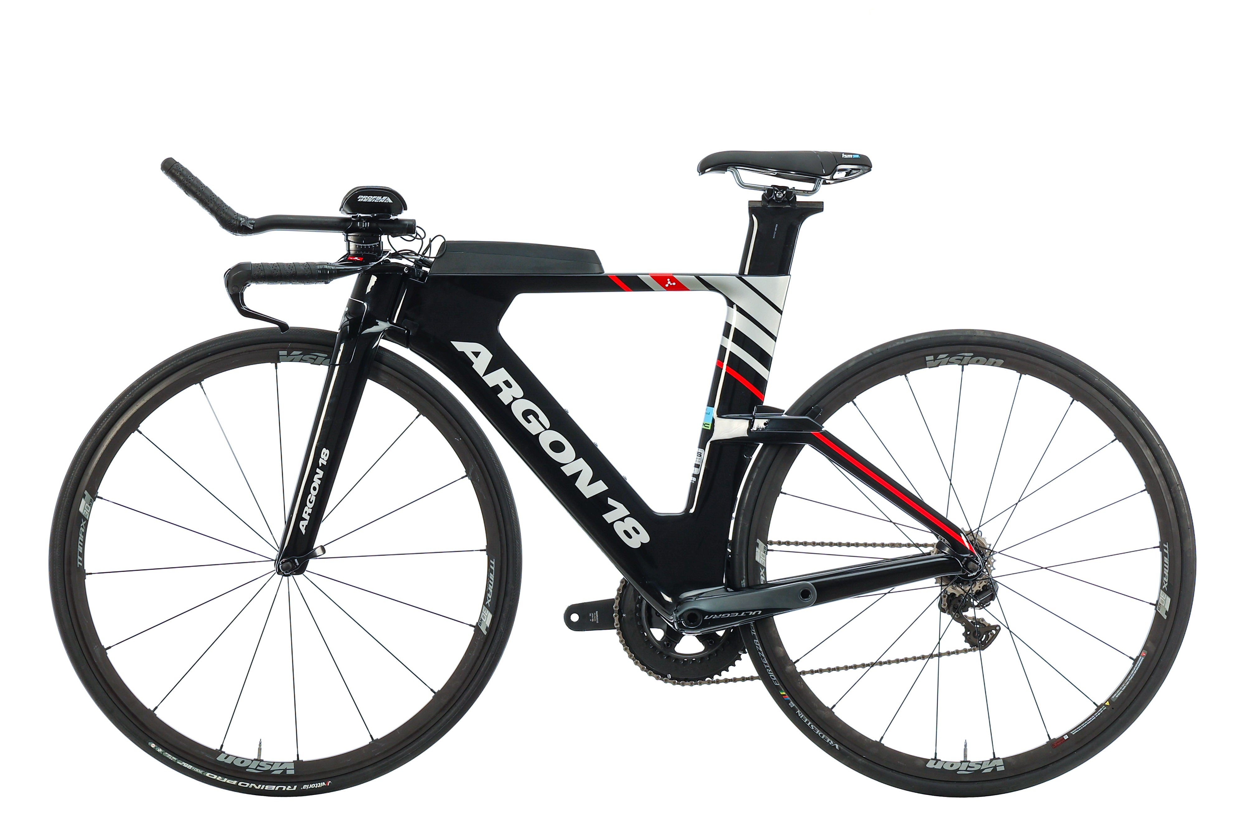 Argon 18 E-119 TRI Triathlon Bike 2020 - Lightweight Carbon Frame, Aero Design for Speed - Perfect for Ironman Races & Competitive Triathlons (Small Size)