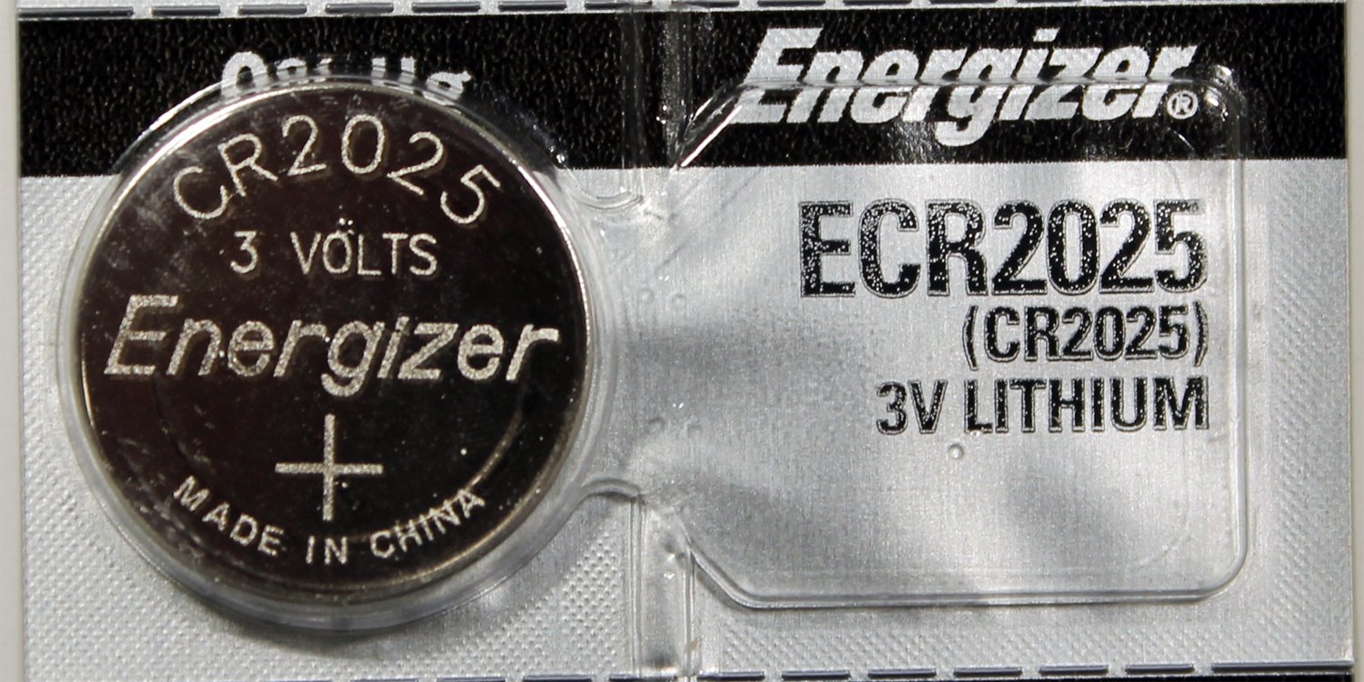 Energizer CR2025 Lithium Coin Cell Battery - 3V Long-Lasting Power for Watches, Key Fobs & Medical Devices (1-Pack)