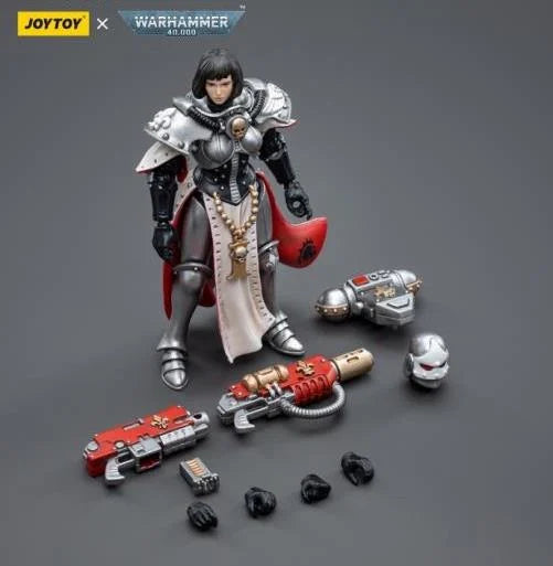 JOYTOY Warhammer 40k Adepta Sororitas Battle Sisters - Order of the Argent Shroud Sister Irmengard Action Figure | Collectible Miniature for Tabletop Gaming, Display & Warhammer 40k Fans
