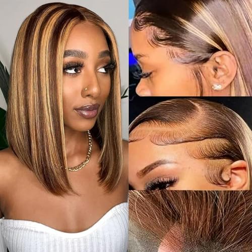 4/27 Highlight 13x6 Lace Front Wigs Human Hair