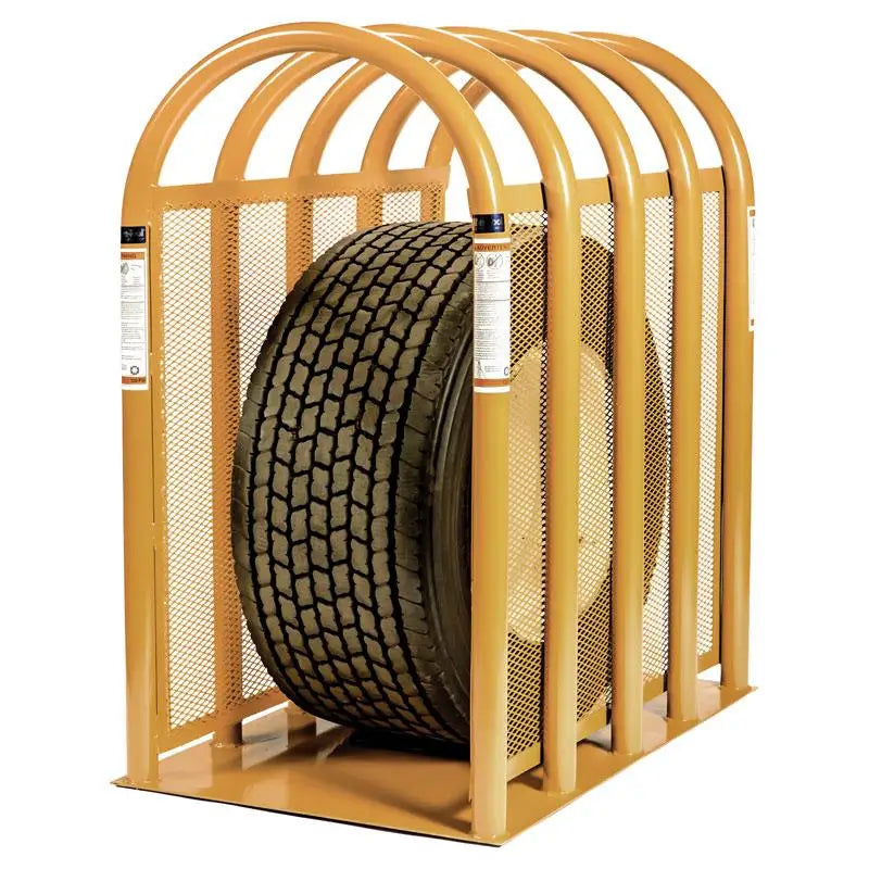 Ken Tool 5 Bar Magnum Heavy Duty Tire Inflation Cage - Safety Tire Cage for Truck & Tractor Tires - Workshop & Garage Use