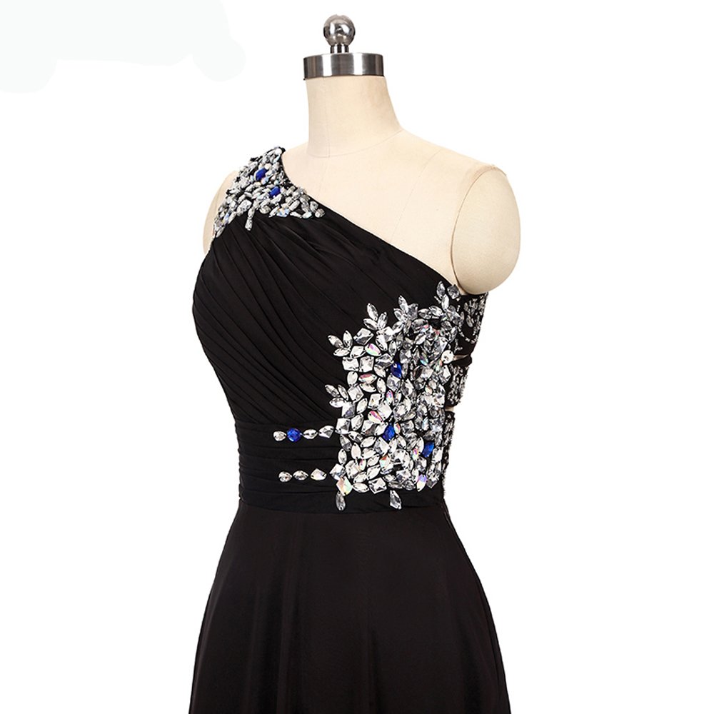 Elegant XIA Women's Gradient Ombre Beaded Prom Dress - Chiffon Long Evening Ball Gown for Plus Size - Perfect for Homecoming, Formal Dances & Special Occasions