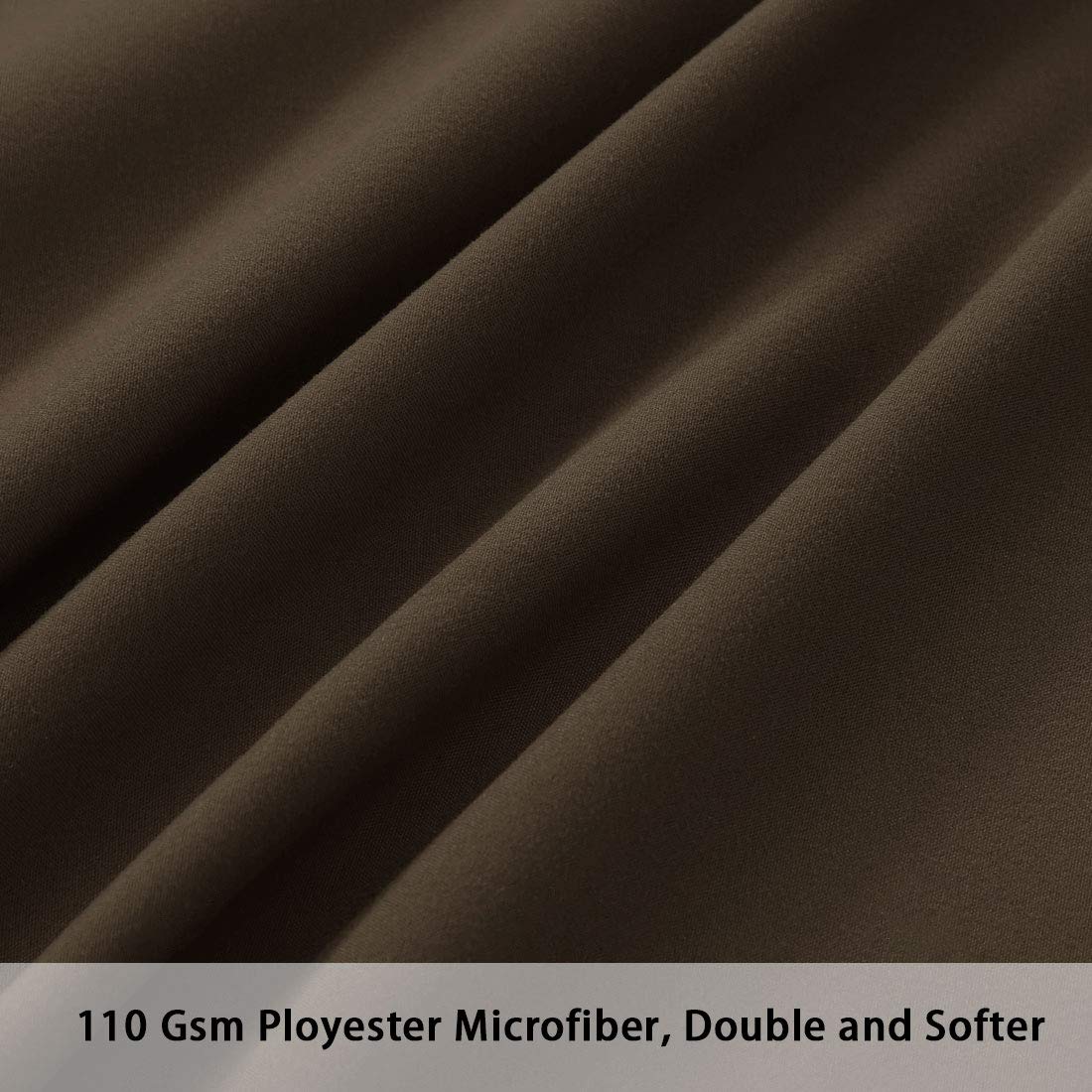PiccoCasa Body Pillow Case - 20x54 Inch Soft Brushed Microfiber Pillow Cover with Envelope Closure - Hypoallergenic Long Body Pillowcase for Adults (Brown) - Perfect for Sleeping, Lounging & Pregnancy Support