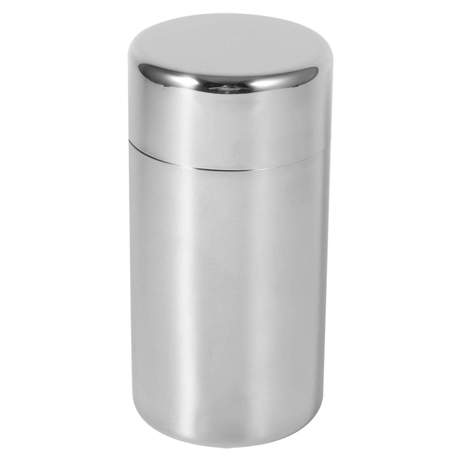 Tyenaza Airtight Stainless Steel Tea Canister with Double Seal Lids - Food Storage Container for Loose Leaf Tea, Coffee Beans, Herbs, Spices & Candy - Perfect for Kitchen Pantry Organization & Coffee Bar Display