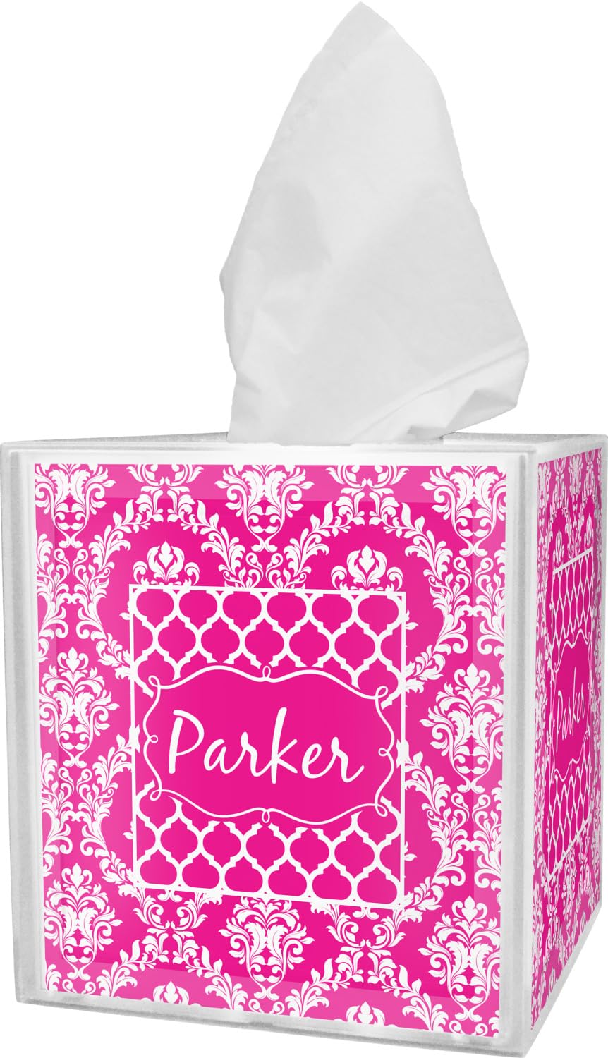 Personalized Moroccan & Damask Tissue Box Cover - Elegant Home Decor for Living Room, Bedroom, or Bathroom - Handmade Fabric Tissue Holder with Unique Patterns