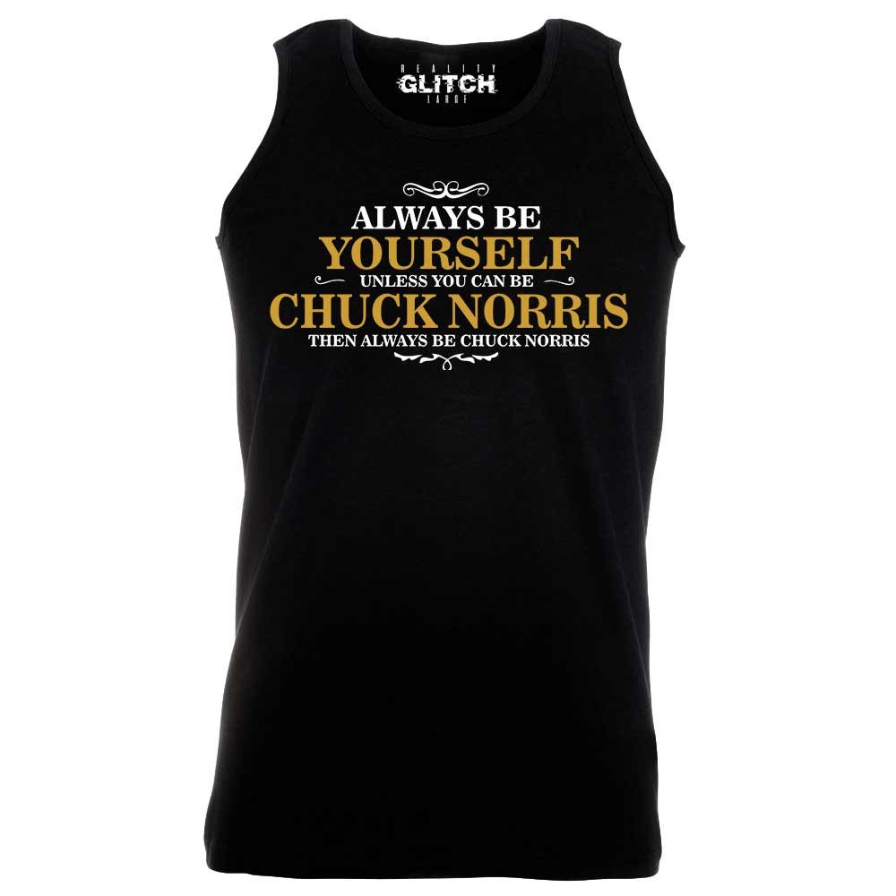 Men's Funny Chuck Norris Graphic Vest - Reality Glitch Novelty T-Shirt for Casual Wear & Costume Parties