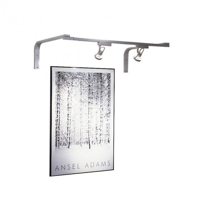 120V Brushed Nickel Track Wall Mount Suspension Bracket - Perfect for Kitchen, Living Room, and Office Lighting Fixtures