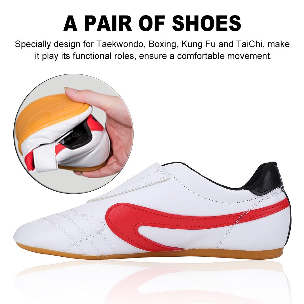 VGEBY Lightweight Breathable Taekwondo Shoes for Men & Women - Martial Arts Training Shoes for Karate, Tai Chi & Kungfu - Size 40 - Perfect for Dojo Practice, Competition & Fitness Training