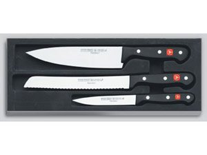Wusthof Gourmet 3-Piece Knife Starter Set - High-Quality German Kitchen Knives for Home Chefs | Perfect for Slicing, Dicing & Food Prep