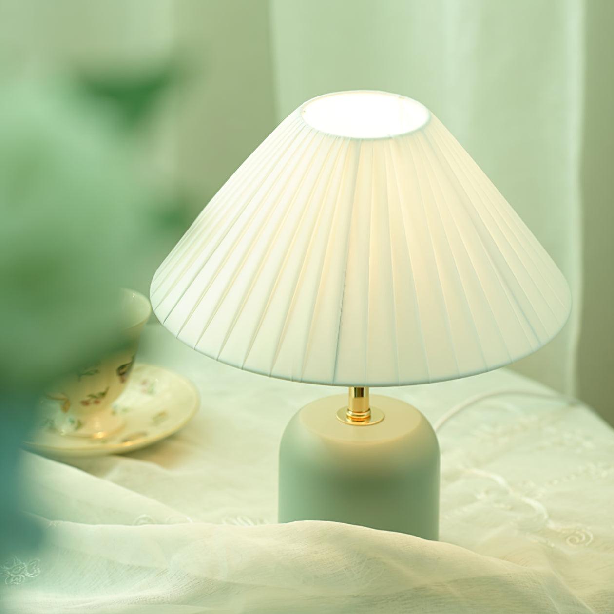 Lunitidal Modern LED Table Lamp - Adjustable Brightness, USB Charging, Touch Control for Bedroom, Living Room, Office & Study Desk