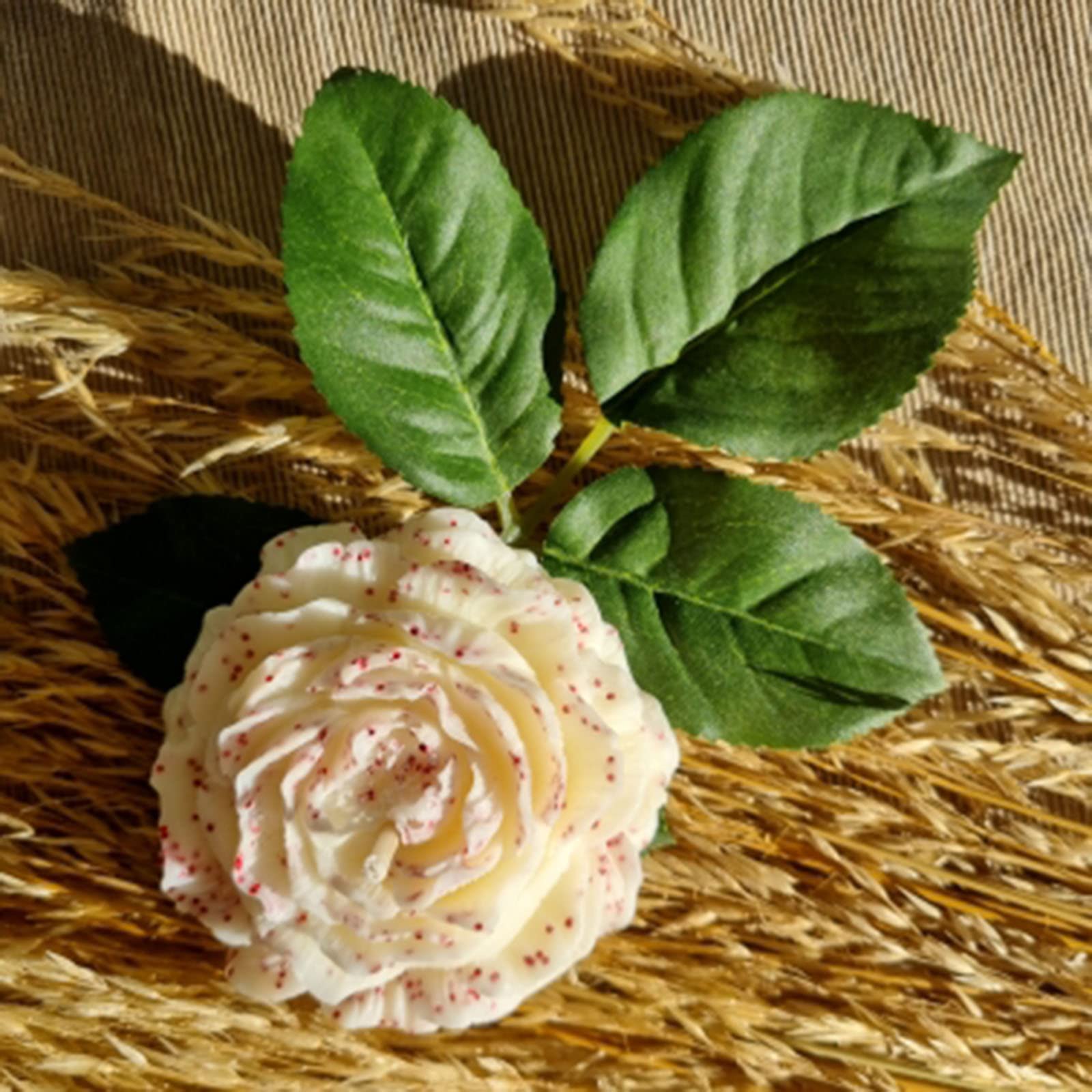 2-Pack Flower Shaped Silicone Candle Molds - DIY 3D Rose & Peony Candle Making Kit for Resin, Soap, and Wax Crafts - Perfect for Valentine's Day Gifts, Home Decor, and Wedding Centerpieces (3.6