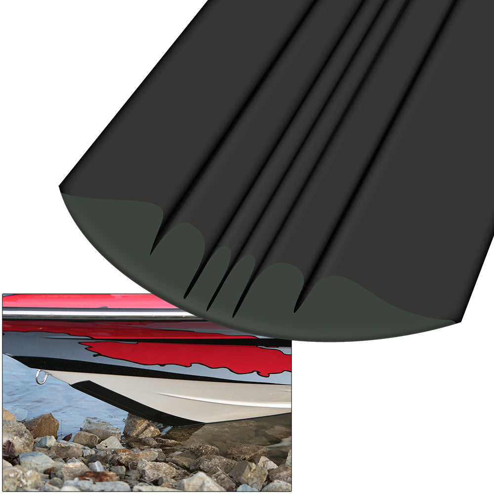 Megaware KeelGuard 7-Foot Black Boat Hull Protector - Prevent Scratches & Damage for Boats, Kayaks, and Jet Skis