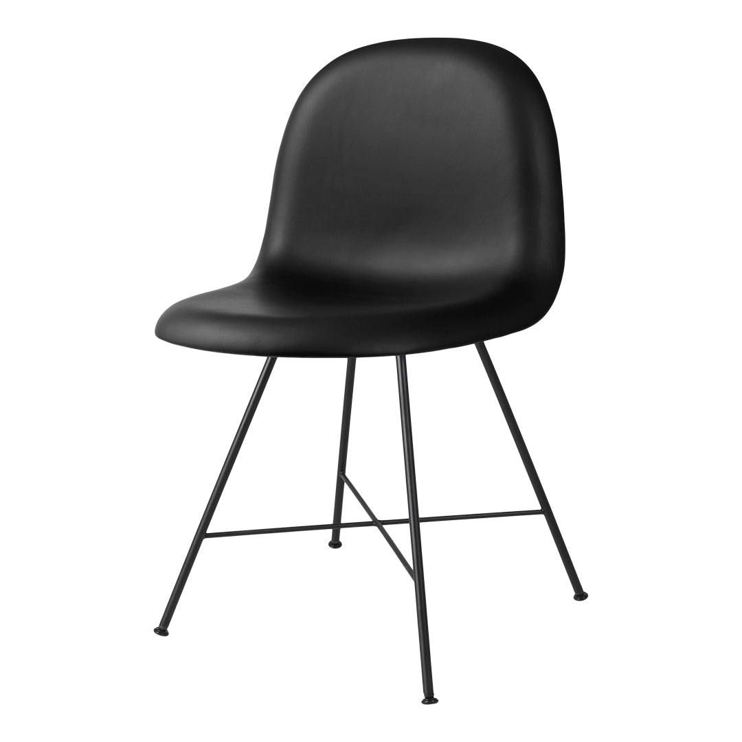 Gubi 3D Dining Chair - Modern Fully Upholstered Restaurant Chair with Center Base - Perfect for Home Dining Rooms, Cafes & Restaurants