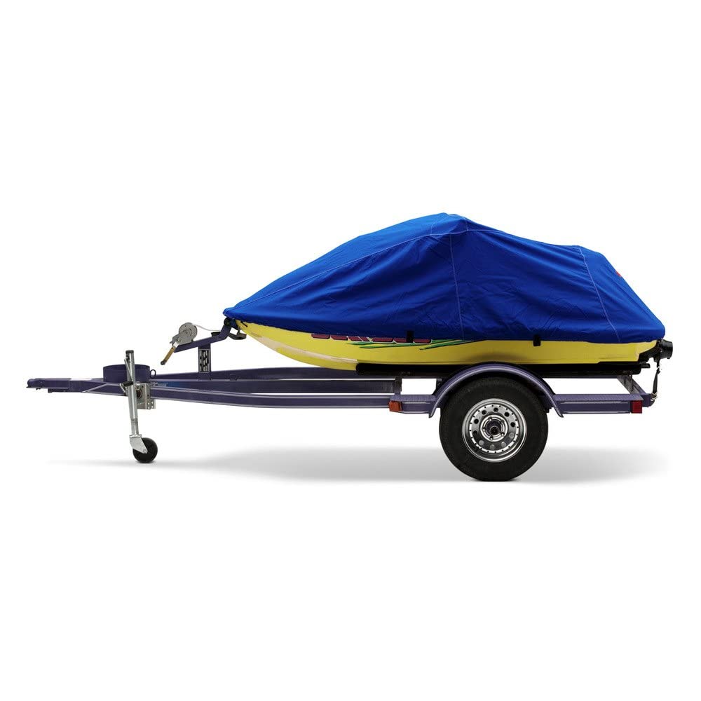 Custom Fit Personal Watercraft Cover - Universal Gray Waterproof Boat Cover for Jet Skis & Sea-Doos | All-Weather Protection for Outdoor Storage & Transport