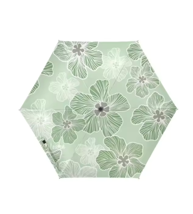 Hau 'Oma'oma'o Compact Folding Umbrella - Windproof Travel Umbrella for Rain & Sun Protection - Perfect for Commuting, Hiking, and Outdoor Activities