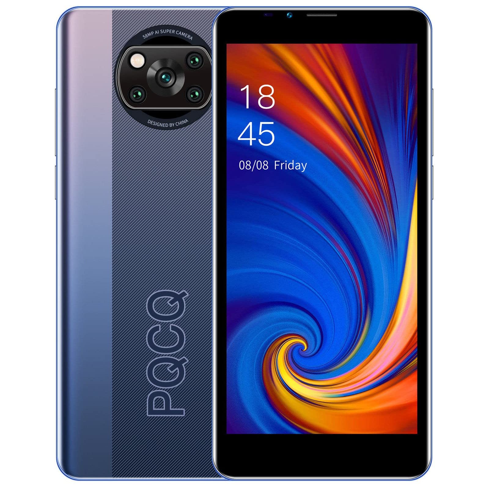 5.5 Inch Android 6 Smartphone with 2GB RAM 16GB ROM - Large Screen, Face Unlock & Rear Tripod Mount - Perfect for Vlogging, Live Streaming and Mobile Photography