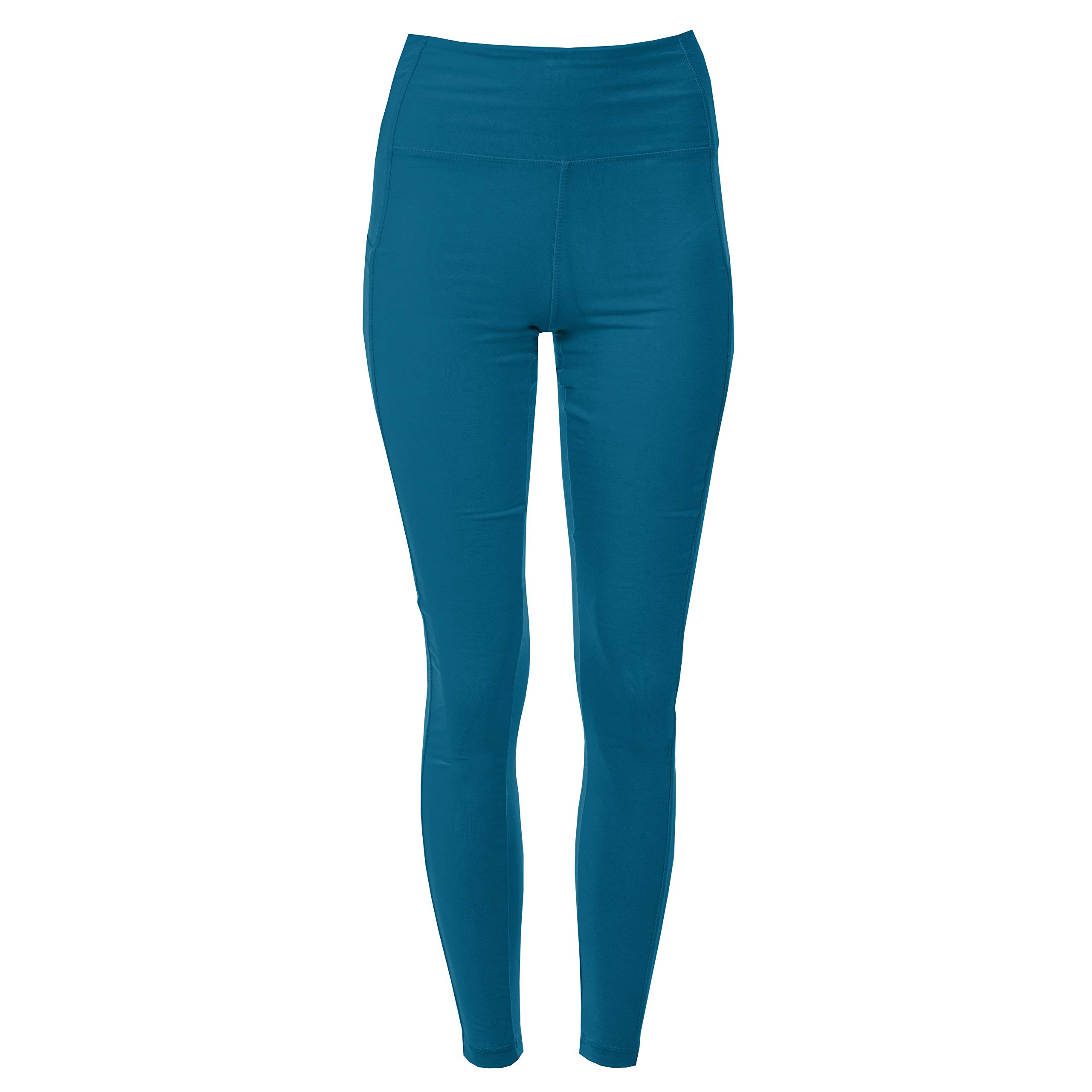 KICKEE Women's Solid Luxe Leggings with Pockets - Soft High Waisted Yoga Pants, Stretchy Compression Workout Leggings for Running, Gym & Lounge | Perfect for Yoga, Pilates & Everyday Wear