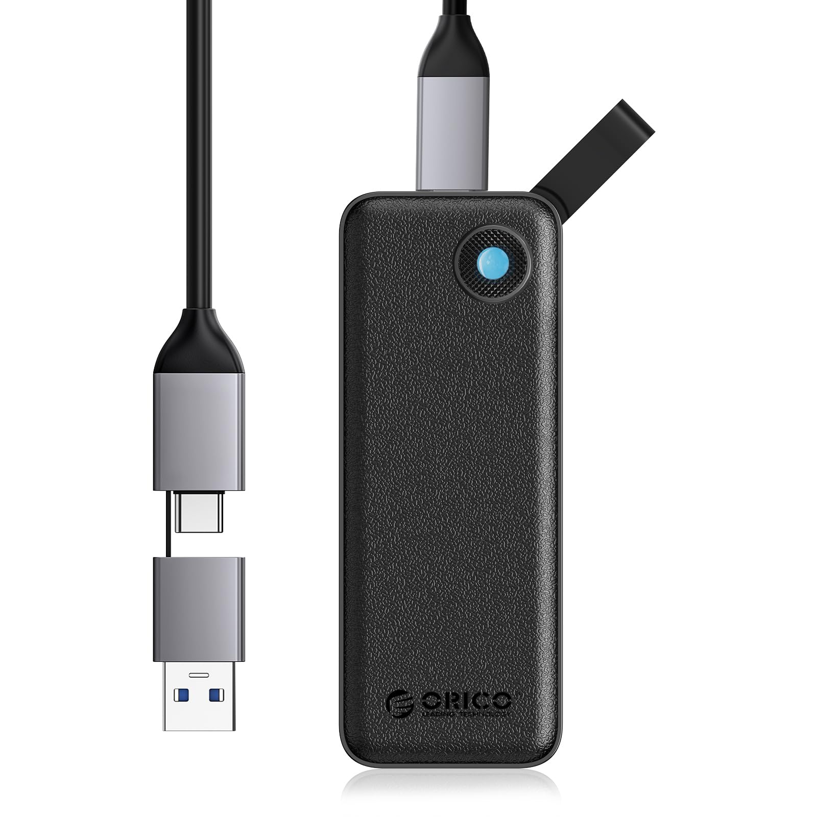 ORICO 1TB External SSD Portable - 460MB/s High-Speed USB 3.1 External Solid State Drive, Slim & Compact Design with USB-C/USB-A 2-in-1 Cable - Perfect for Smartphones, Tablets, Laptops, PC - Ideal for Work, Travel & Data Backup - B5pro