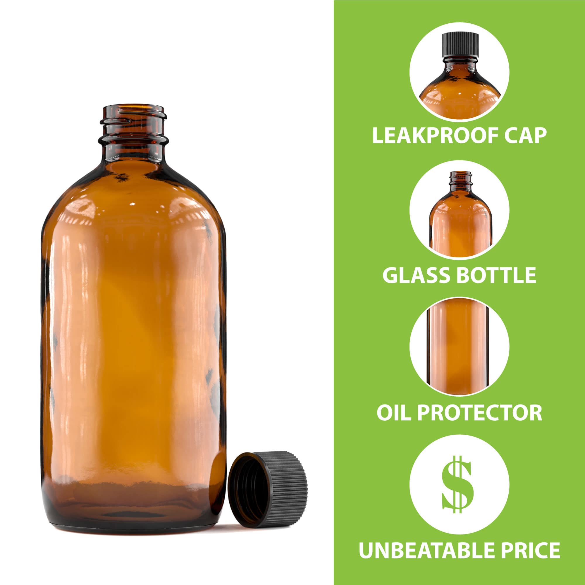 240ml Plastic Bottles with Caps - Leak Proof & Durable for Travel, Gym, and DIY Projects | BPA Free & Reusable Storage Containers