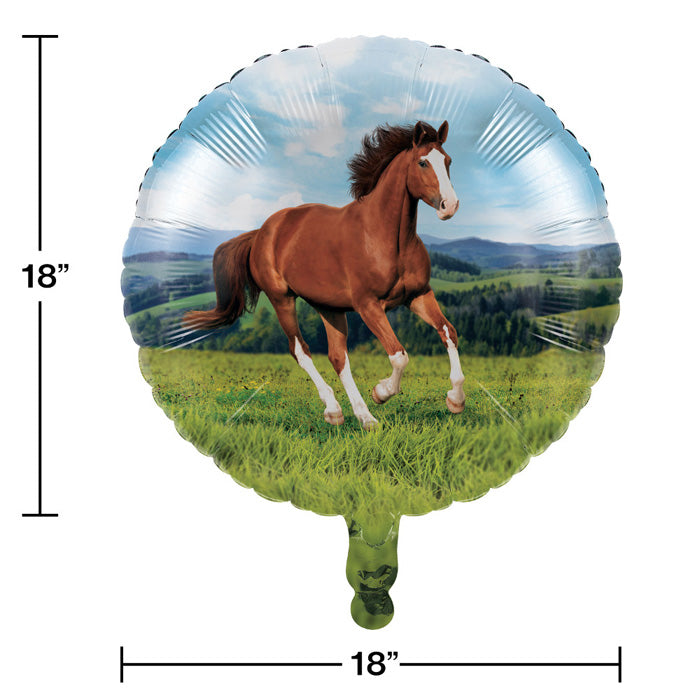 10 Pack Bulk Horse and Pony Mylar Balloons for Birthday Parties, Baby Showers & Farm-Themed Events - Assorted Animal Foil Balloons Decorations