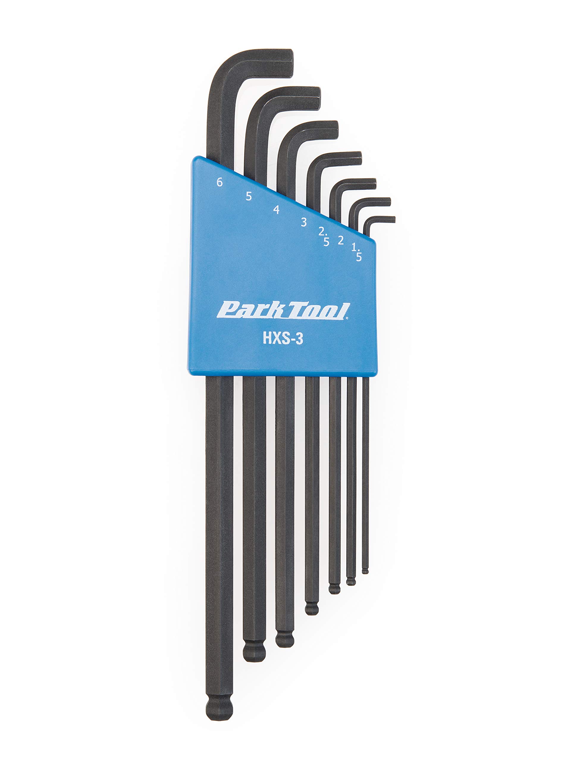 Park Tool HXS-3 Stubby Hex Wrench Set - 3-Piece Compact Bike Repair Tool Kit (Blue) - Perfect for Tight Spaces in Bicycle Maintenance & Home DIY Projects