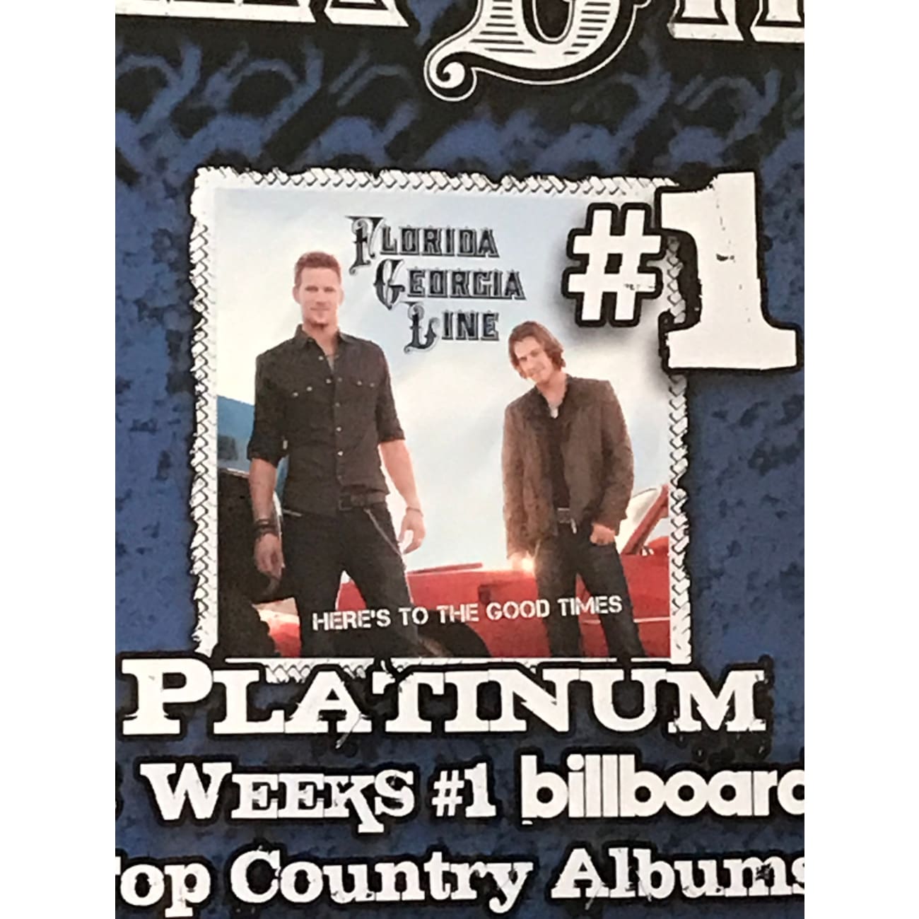 Florida Georgia Line RIAA Multi Platinum Combo Award - Certified Music Achievement Plaque - Perfect for Fan Collectibles, Music Memorabilia Displays & Artist Tributes
