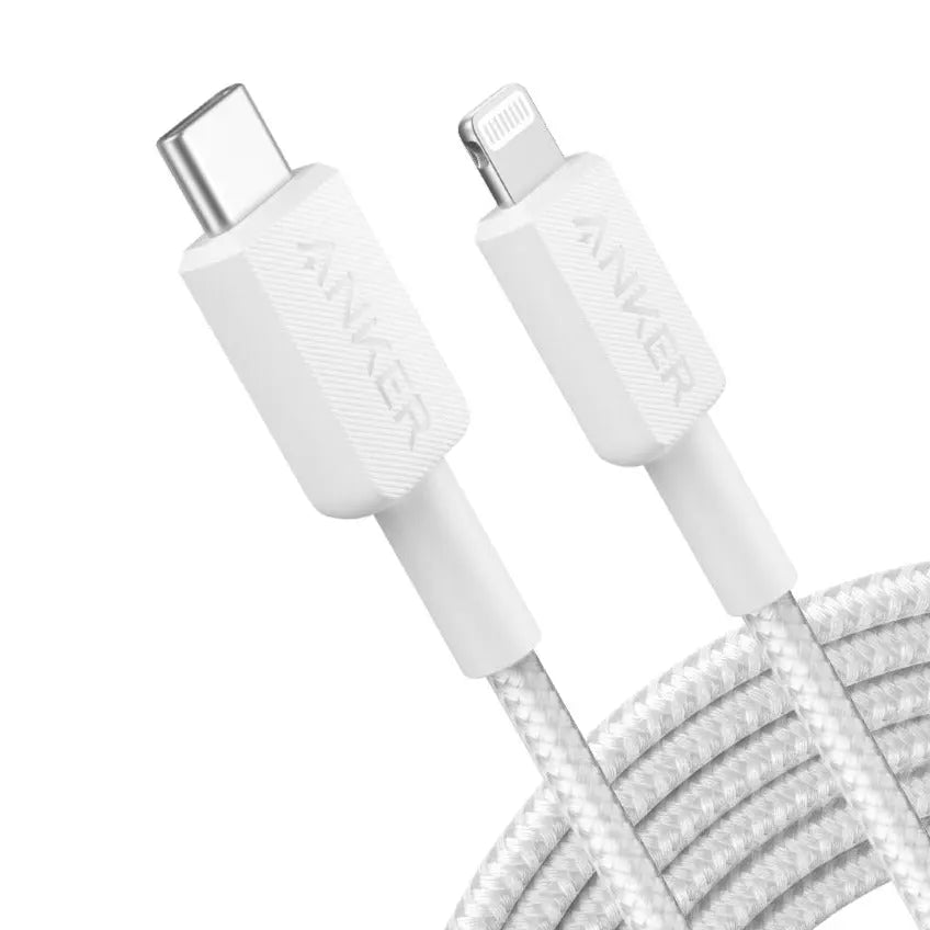 Anker 322 PowerLine USB C to Lightning Cable 10ft/3m 60W Fast Charging Cable for iPhone 14/13/12/11/X - Durable Nylon Braided Cord for Home, Office & Travel Charging
