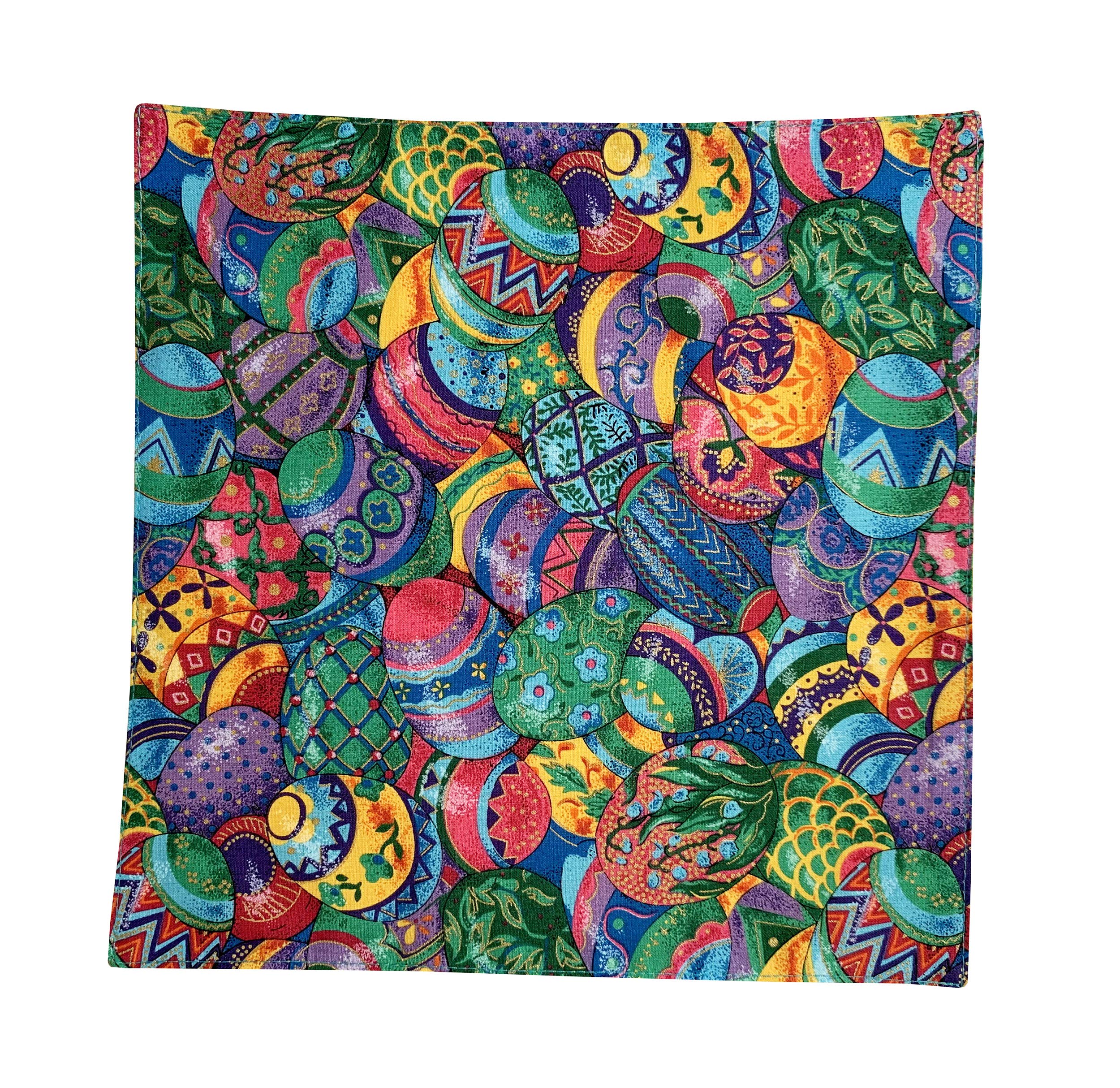 Easter Egg Pattern Pocket Square for Men - Stylish Holiday Handkerchief - Perfect for Weddings, Parties & Formal Events