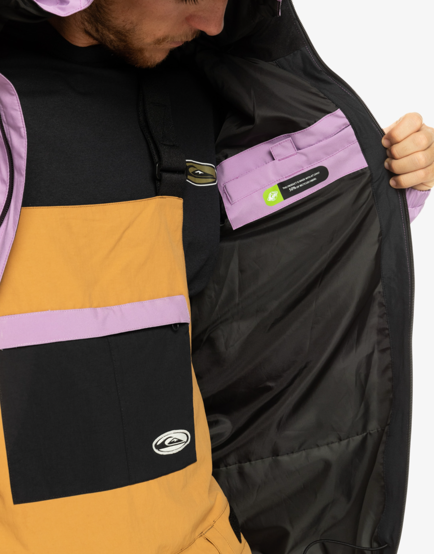 Quiksilver High In The Hood Men's Waterproof Winter Jacket 2024 - Windproof Snowboard Coat for Skiing & Outdoor Adventures