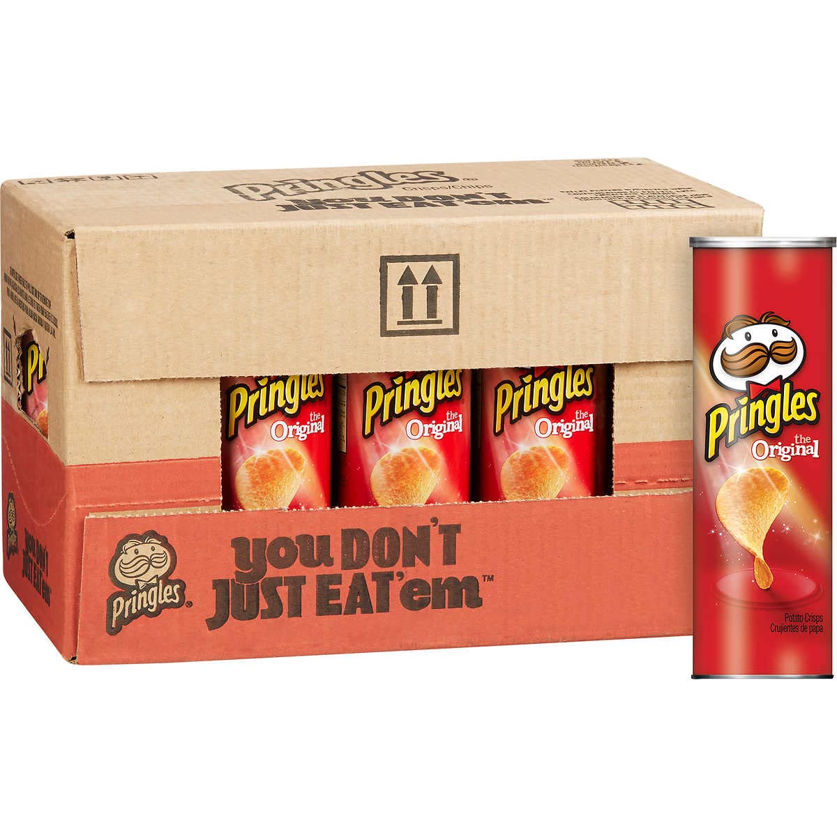 Pringles Original Potato Crisps Super Stack - 6.41 Oz (Pack of 14 Tubes) | 13+1 Free Bonus Pack | Perfect for Snacking, Parties & On-the-Go Lunchboxes