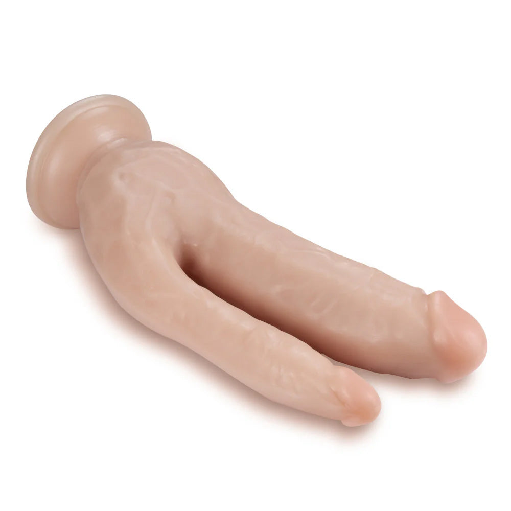 Realistic 8 Inch Dual Density Dildo with Strong Suction Cup - Lifelike Skin Feel for Solo Play, Couples & BDSM Scenes
