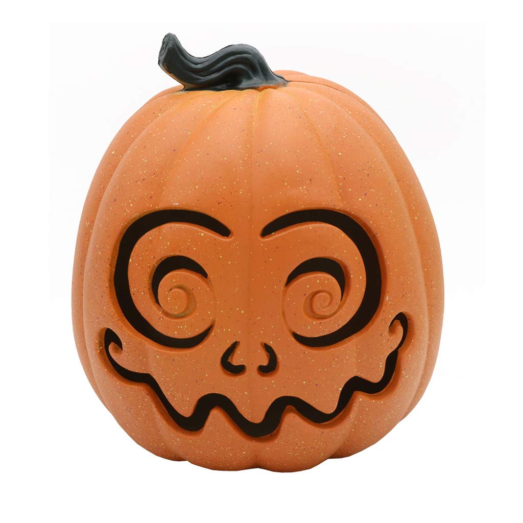 LED Halloween Pumpkin Lantern - Spooky Decor for Home, Party & Outdoor Scenes - Battery Operated Jack-o-Lantern for Seasonal Decoration