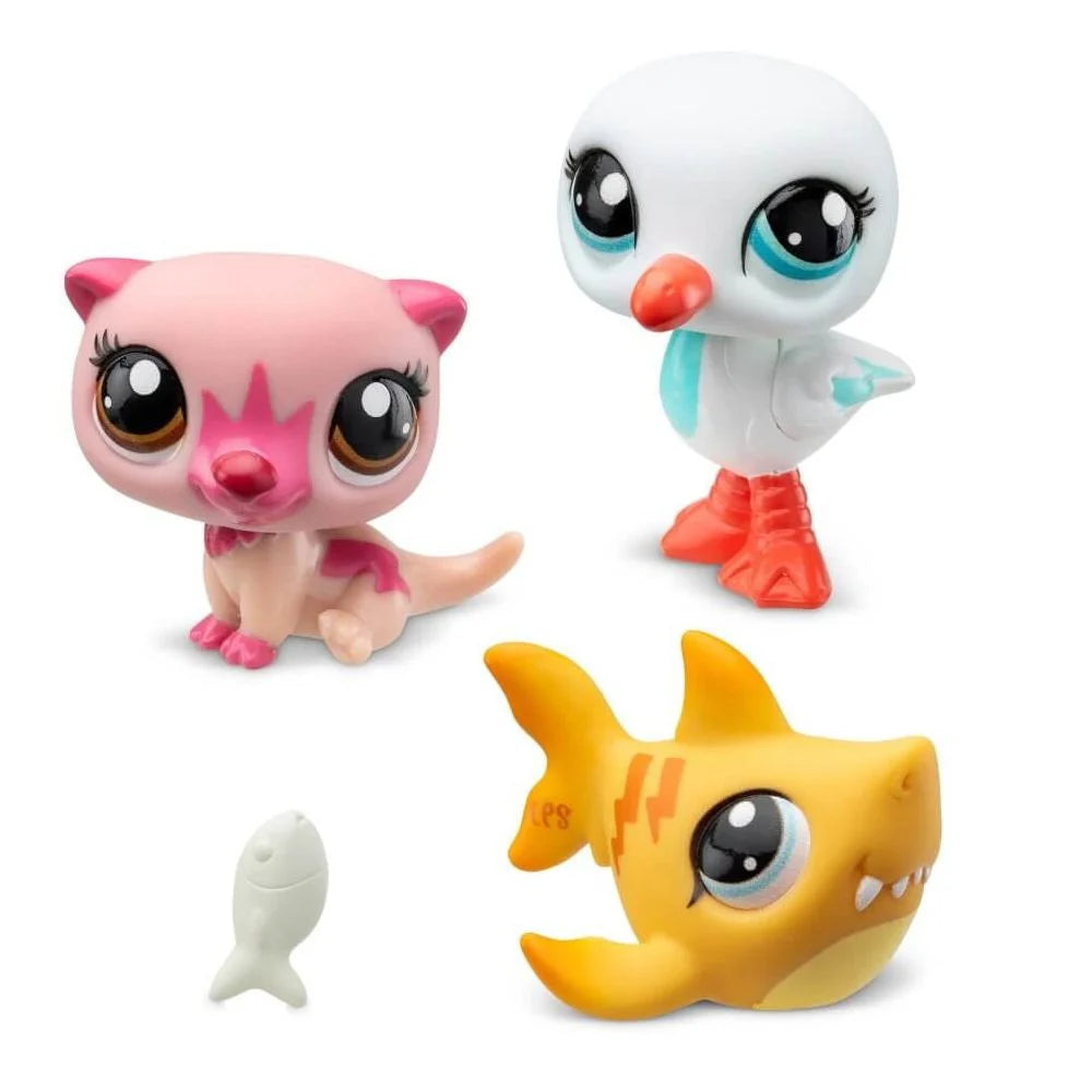 Littlest Pet Shop Trio in Tube - 3 Pack Island Vibes Toy Set for Kids | Perfect for Playtime, Collecting & Birthday Gifts
