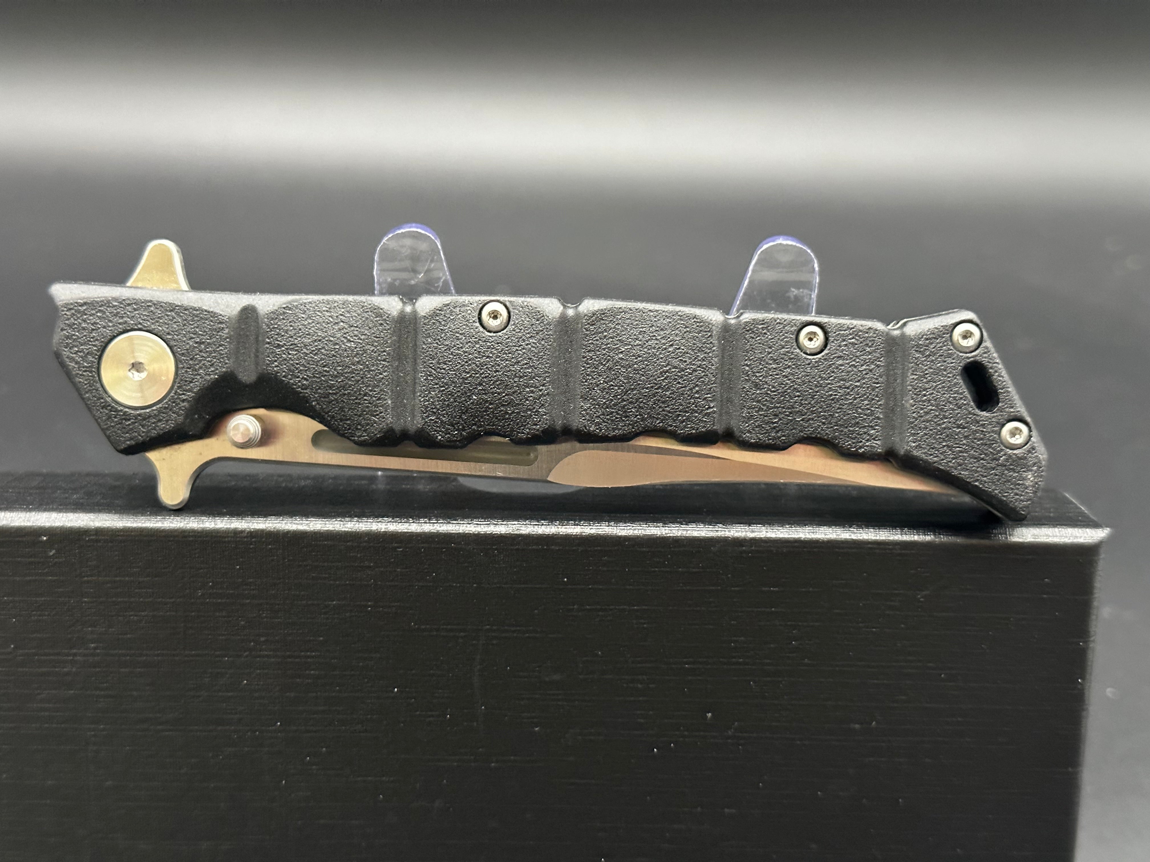 Cold Steel Medium Luzon Folding Knife - High Carbon Steel Blade, Secure Lock for Outdoor, Camping & EDC Use