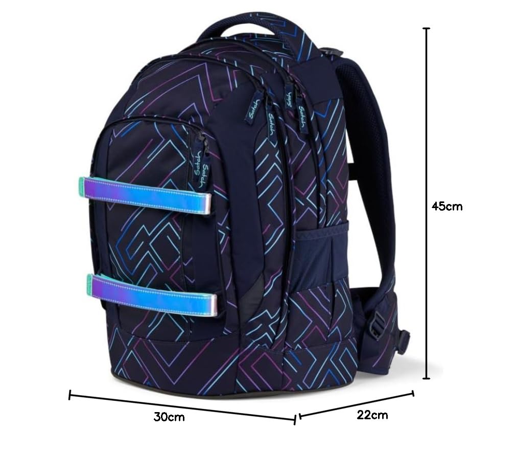 Satch Pack Laser Backpack for Kids & Teens - Unisex Violet (Morado) School Backpack, Lightweight Durable Daypack for School, Travel & Outdoor Activities