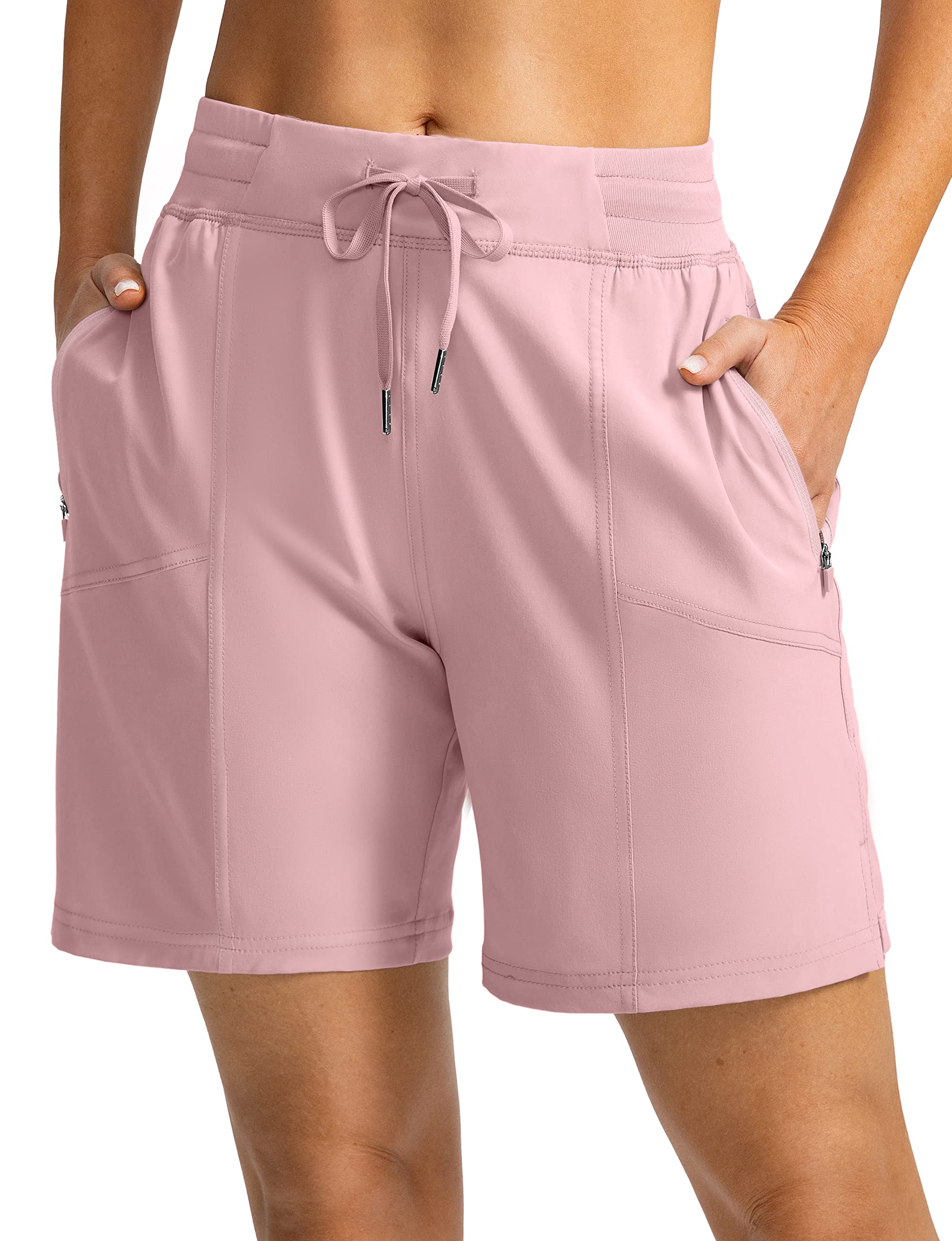 Soothfeel Women's Quick Dry Hiking Cargo Shorts with 4 Pockets - 7 Inch Athletic Golf Shorts for Summer Outdoor Activities, Casual Wear & Travel