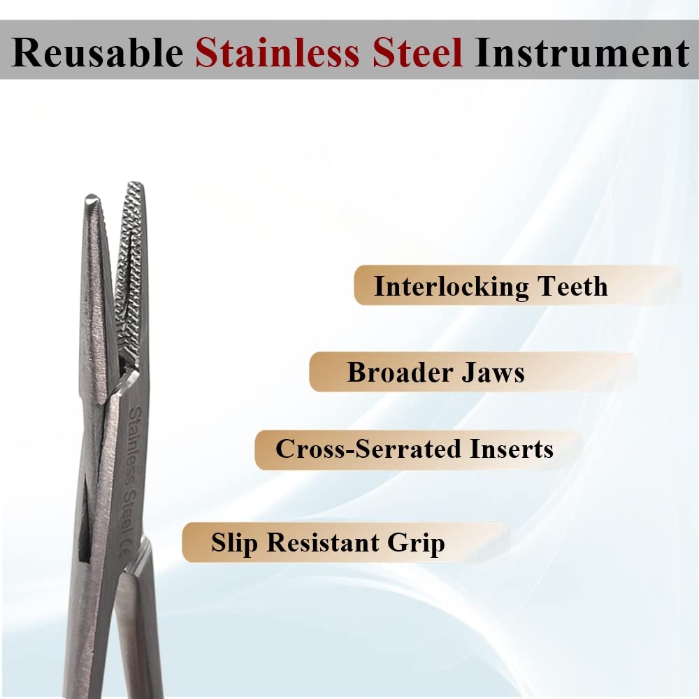 Stainless Steel Crile-Wood Needle Holder 6