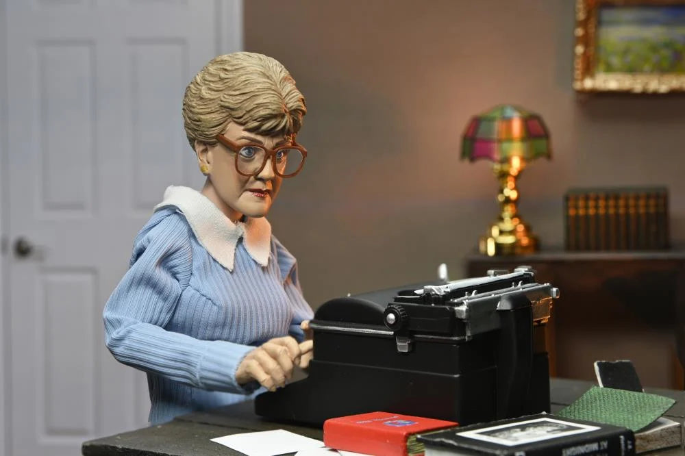 Murder, She Wrote Jessica Fletcher Action Figure with Outfit - Collectible TV Show Character Doll for Fans & Display - Perfect for Themed Parties, TV Memorabilia Collections, and Mystery Lovers