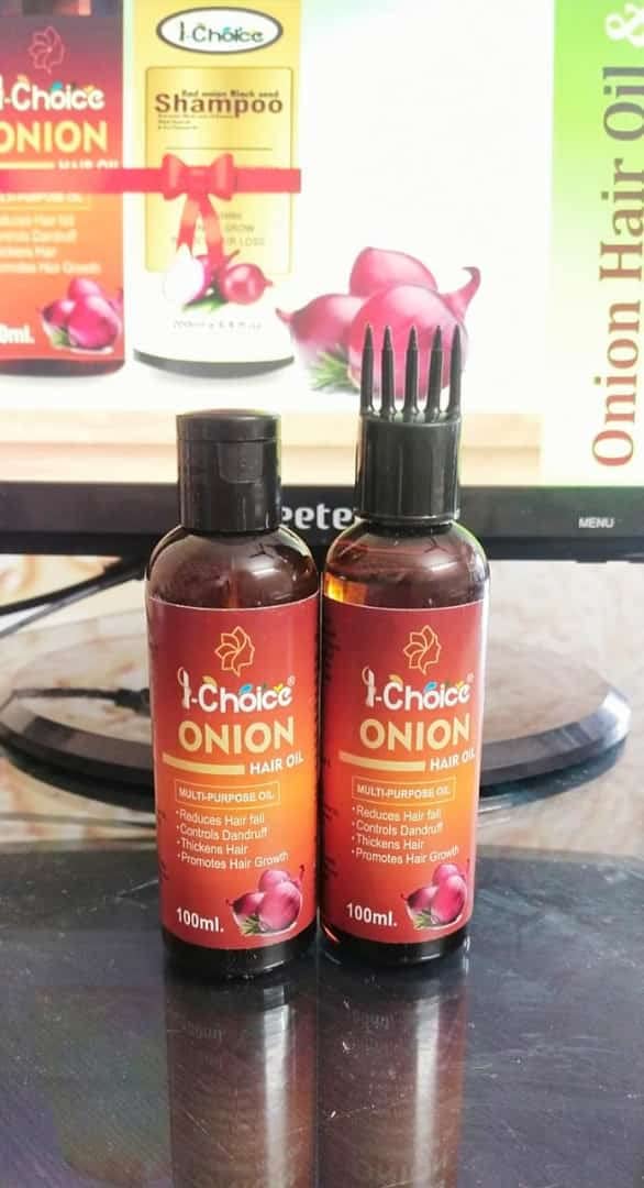 Premium Onion Black Seed Hair Oil - Ayurvedic Herbal Treatment for Hair Growth & Thickening | Nourishing & Strengthening Formula | Anti-Hairfall & Anti-Dandruff Solution for Men & Women (100ml) | Perfect for Daily Scalp Massage & Damaged Hair Care