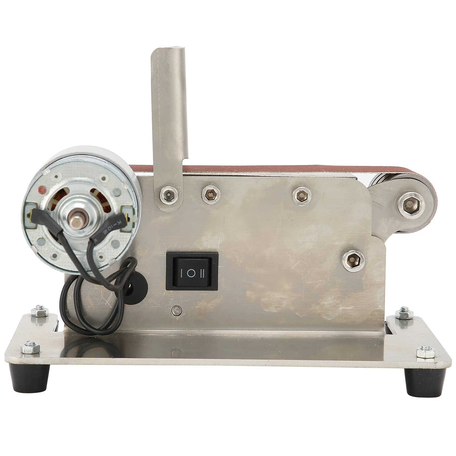 200W Belt Sander & Electric Grinder Polisher - 110-240V AC Power for Woodworking, Metal Polishing & DIY Projects - Perfect for Home Workshops, Carpentry & Metal Fabrication