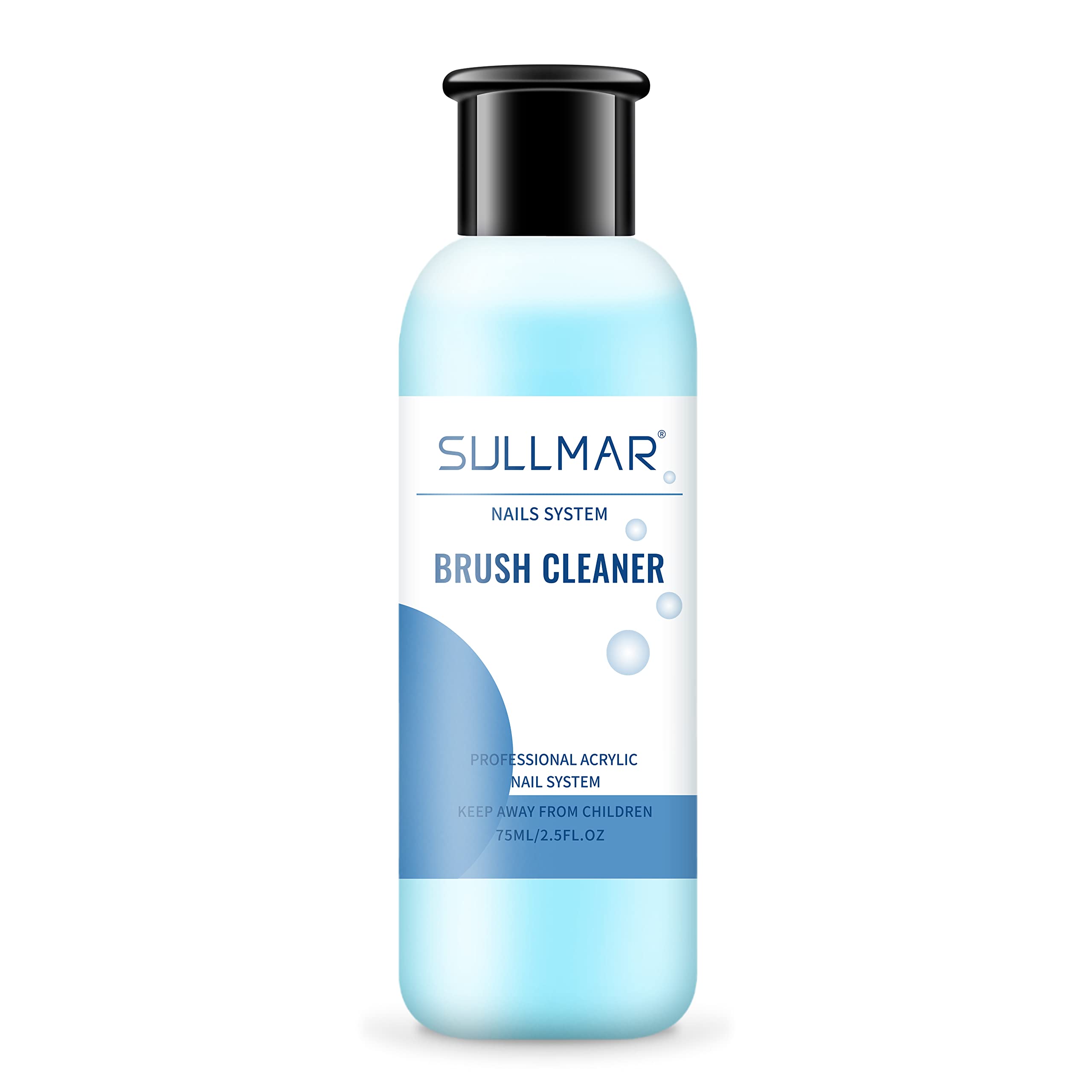 Professional Acrylic Nail Brush Cleaner - 2.5fl.oz/75ml Quick-Drying Solution for Nail Art, Liner & Salon Tools - Perfect for Home & Professional Nail Care, Manicure Maintenance & Acrylic Painting Cleanup